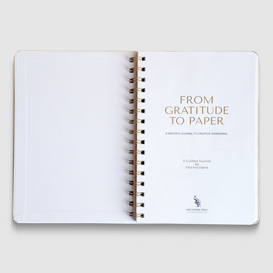 From Gratitude to Paper: A Writer's Journal to Creative Awakening